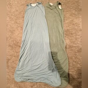 Kyte Baby XL Sleepsacks 1.0 and 0.5 tog- Light Green and Light Blue